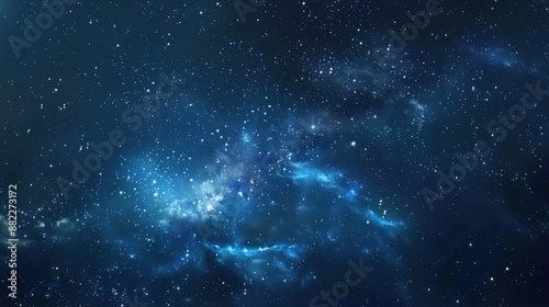 Cosmic Nebulae with Scattered Stars