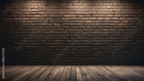 Rough Dark grungy brick wall texture background