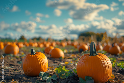 pumpkin on the field