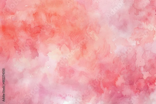 Blush Watercolor Background. Simple Soft Pink Pastel Texture for Abstract Painting