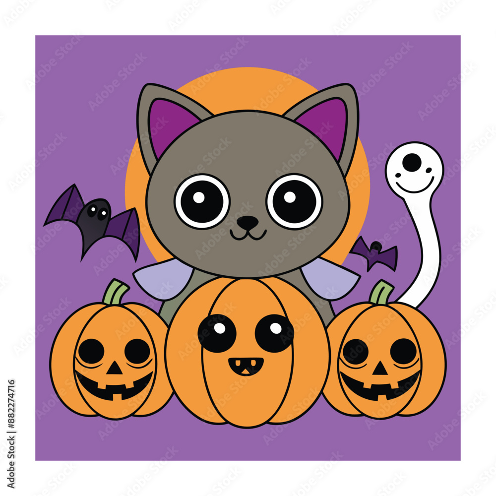Halloween Background Vector Art Illustration Halloween Background Vector Art Illustration