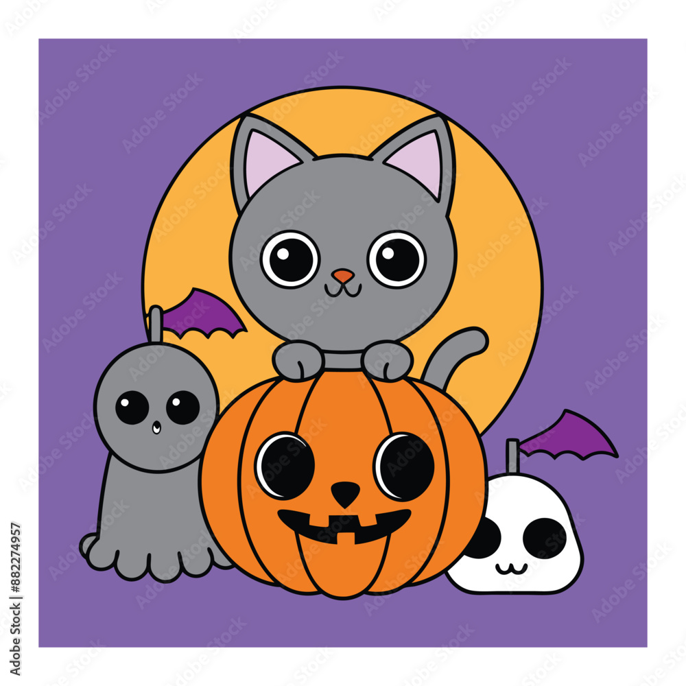 Halloween Background Vector Art Illustration Halloween Background Vector Art Illustration