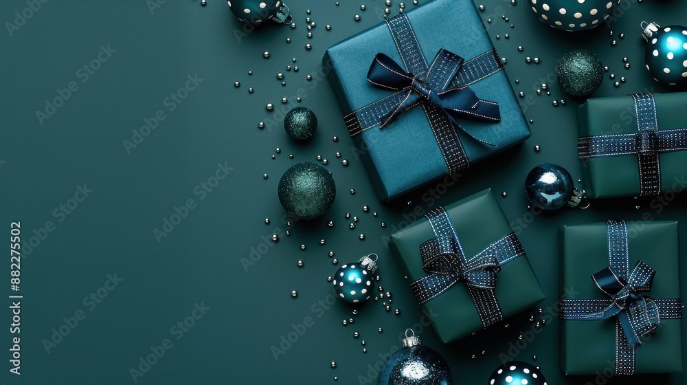 Emerald Green Christmas Gift Boxes