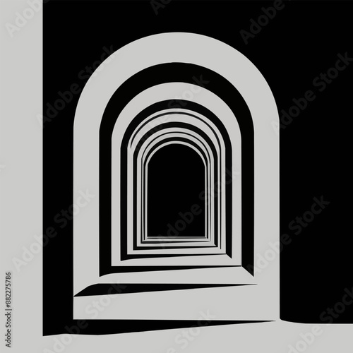 Flat sketch drawing of Venice canals and gondolas, minimalist style, monochrome, detailed line work, architectural elements, centered composition