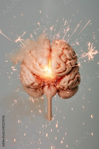Very detailed brain background