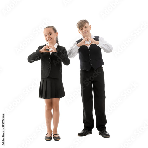Little classmates in stylis...