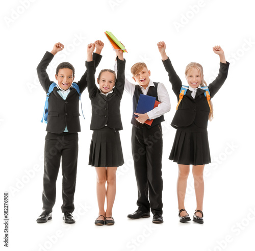 Little classmates in stylis...