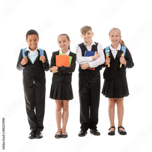 Little classmates in stylis...