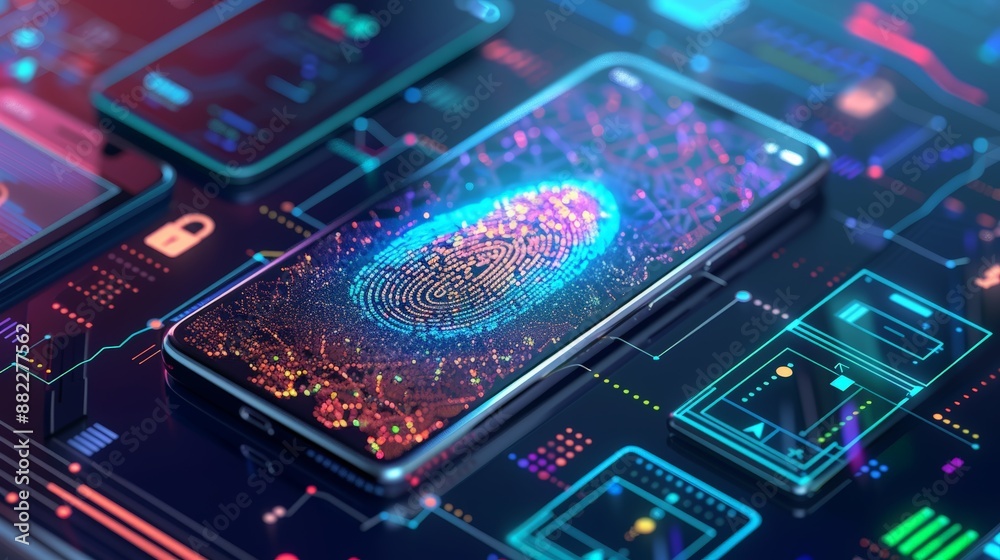 Fototapeta premium Cybersecurity Vulnerability Detection in a Virtual Digital Environment
