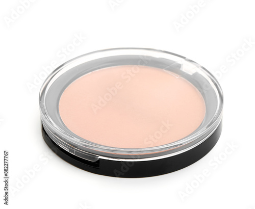 Compact face powder in blac...