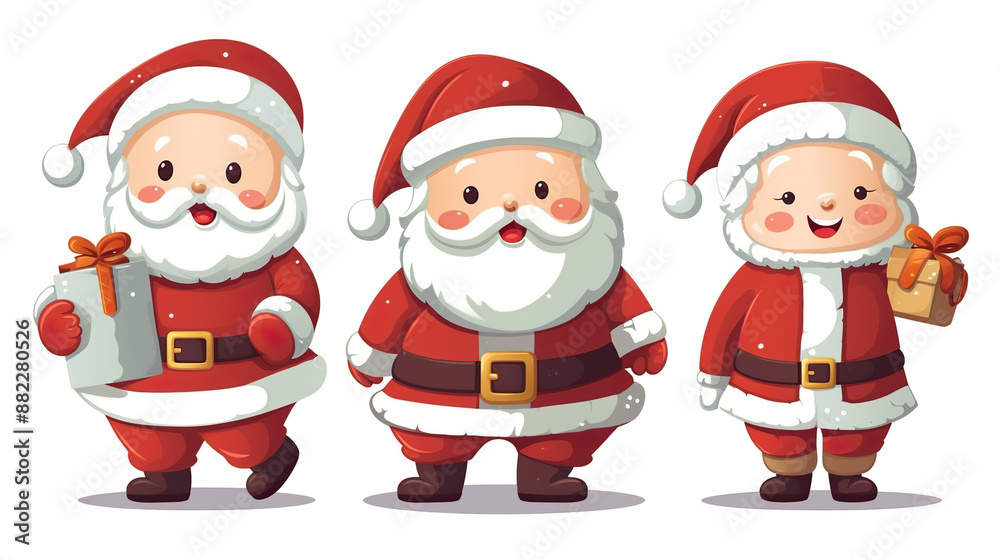 Vector artwork of Santa Claus isolated on a white background Vector artwork of Santa Claus isolated on a white background