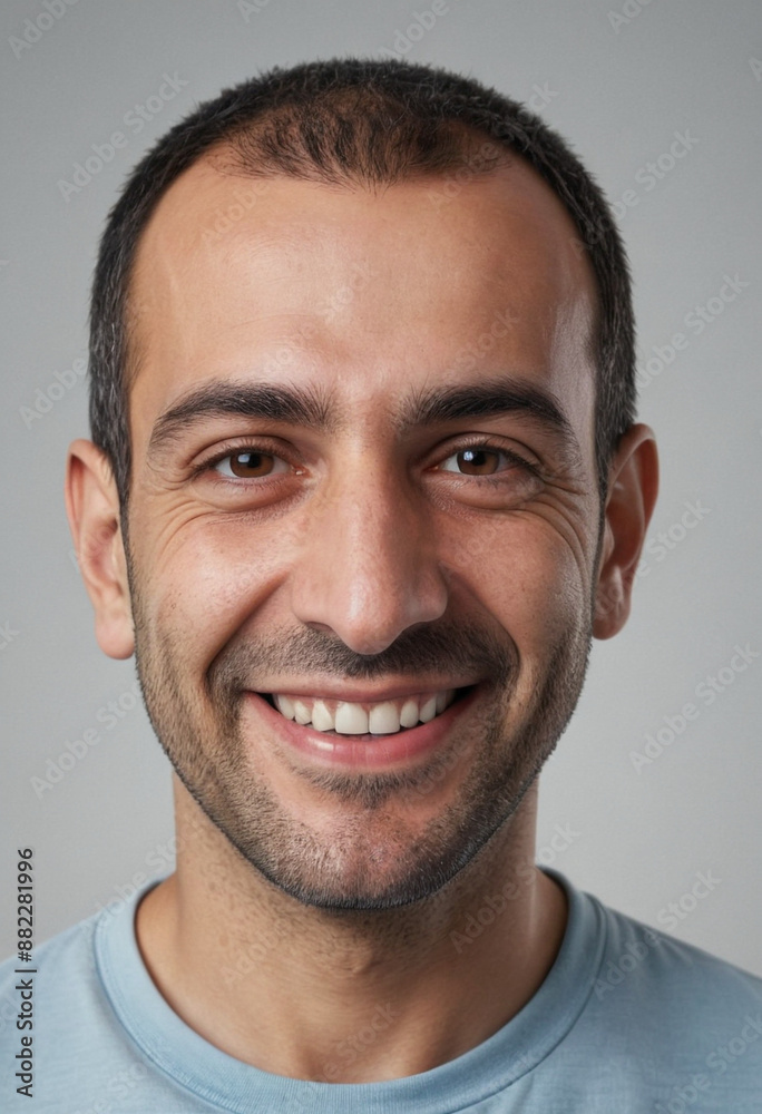 Portrait view of a regular happy smiling Armenia man, ultra realistic, candid, social media, avatar image, plain solid background Portrait view of a regular happy smiling Armenia man, ultra realistic, candid, social media, avatar image, plain solid background