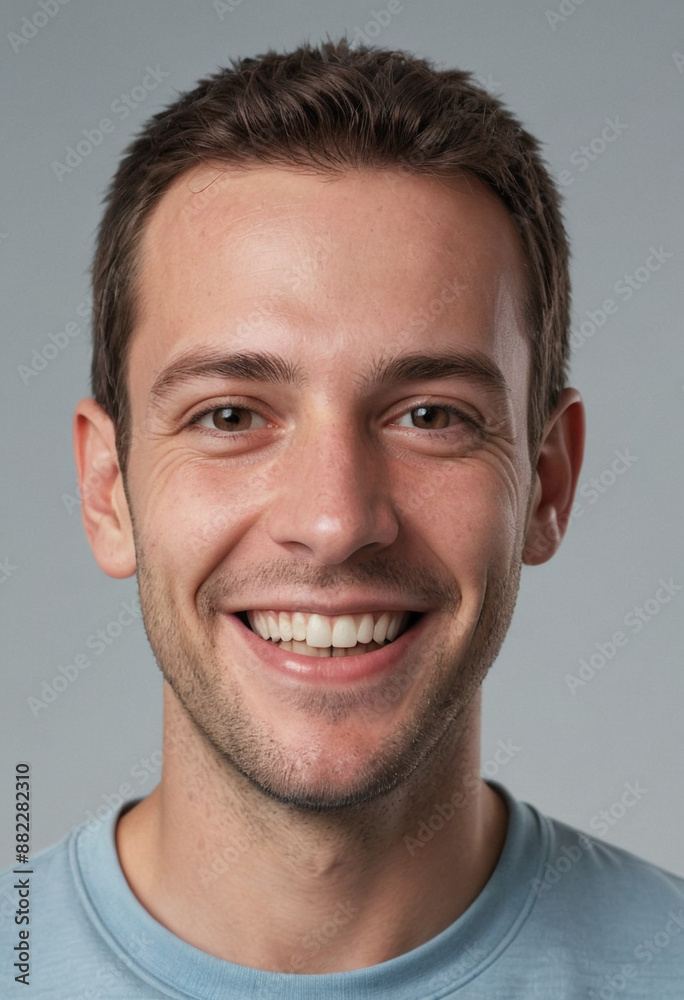Portrait view of a regular happy smiling Georgia man, ultra realistic, candid, social media, avatar image, plain solid background Portrait view of a regular happy smiling Georgia man, ultra realistic, candid, social media, avatar image, plain solid background