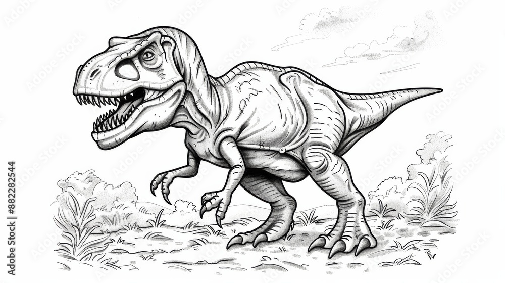 Obraz premium animal coloring page, black and white coloring page