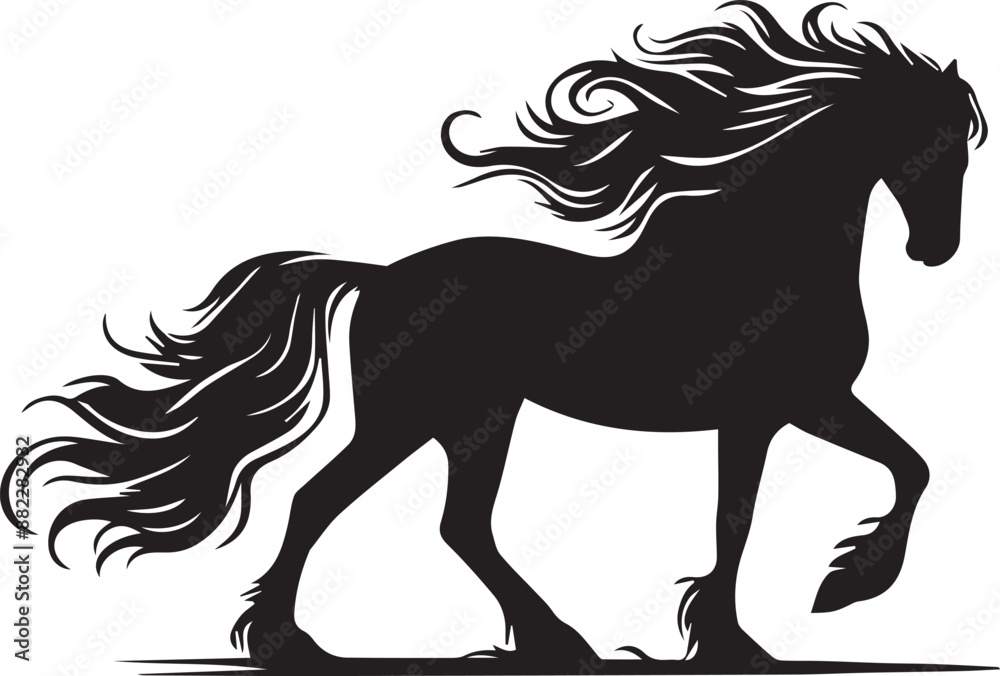 horse silhouette isolated on white horse silhouette isolated on white