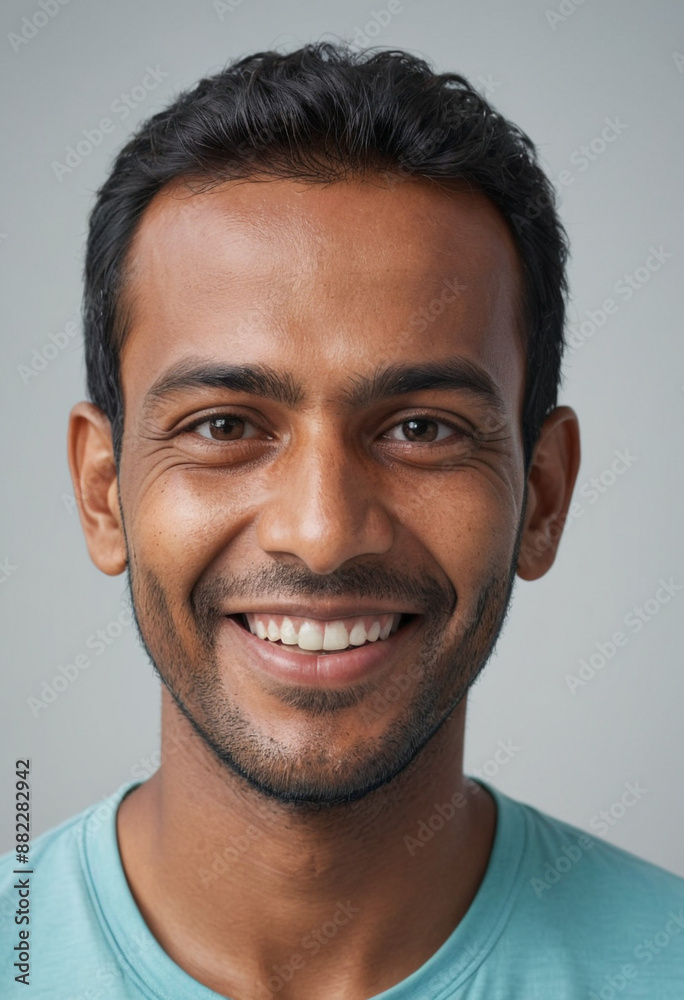 Portrait view of a regular happy smiling Maldives man, ultra realistic, candid, social media, avatar image, plain solid background Portrait view of a regular happy smiling Maldives man, ultra realistic, candid, social media, avatar image, plain solid background