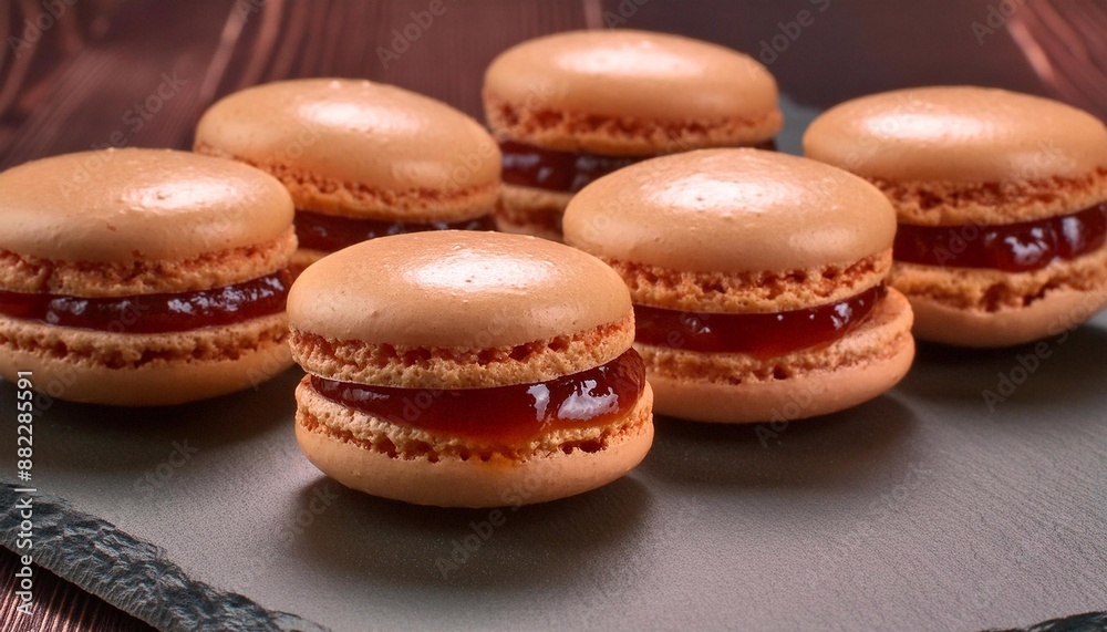 jam-flavored macaron
jam-flavored macaron