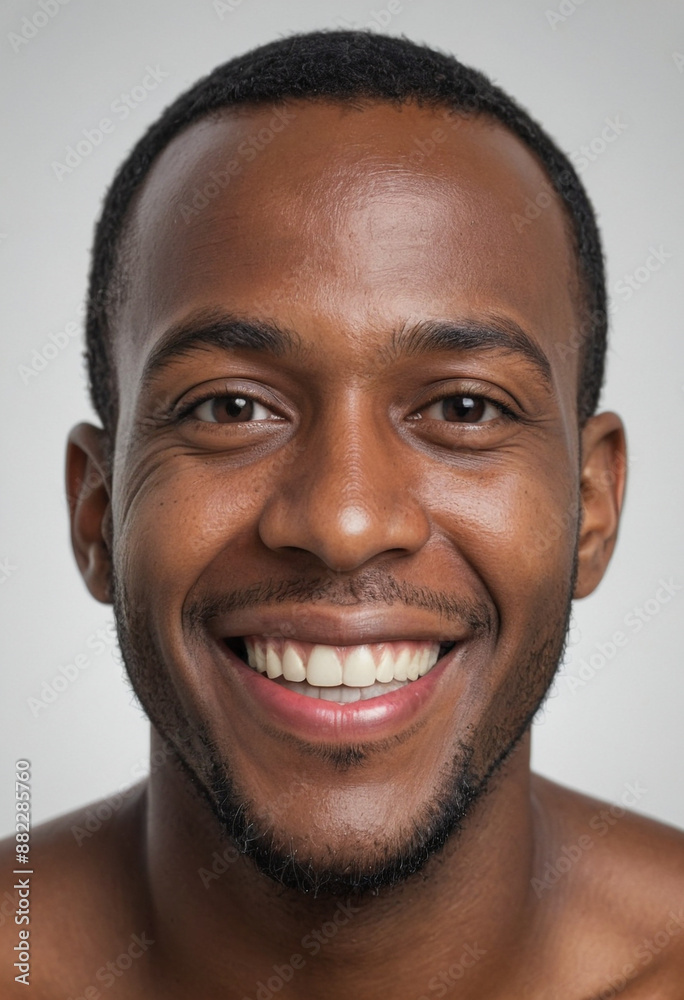 Portrait view of a regular happy smiling Barbados man, ultra realistic, candid, social media, avatar image, plain solid background Portrait view of a regular happy smiling Barbados man, ultra realistic, candid, social media, avatar image, plain solid background