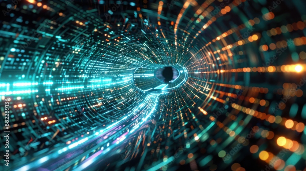 Digital Tunnel of Light and Data Digital Tunnel of Light and Data