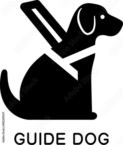 盲導犬のアイコン（Guide Dogs Icon）