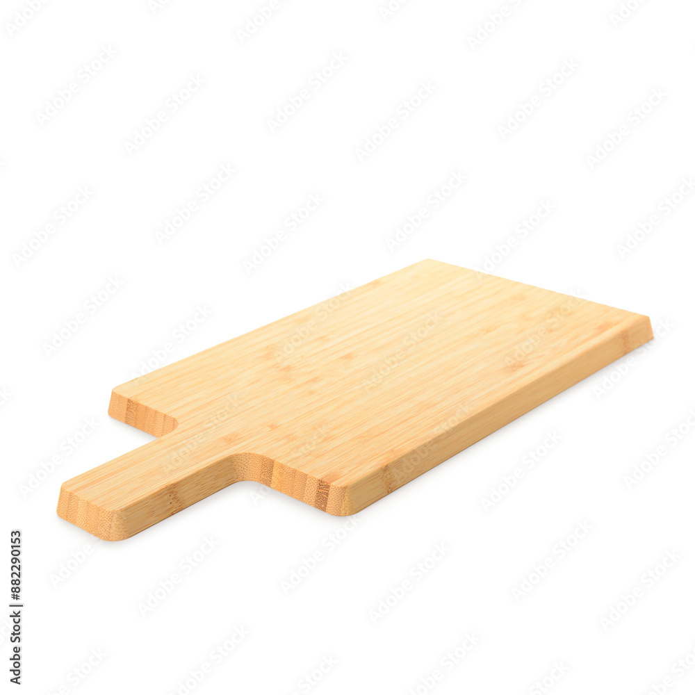 Cutting wooden board on white background Cutting wooden board on white background