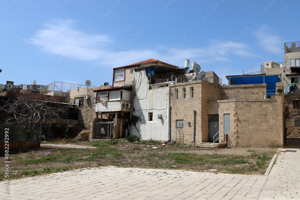 Akko Israel 05/26/1924. Ancient city - port on the shores of the Mediterranean Sea Akko Israel 05/26/1924. Ancient city - port on the shores of the Mediterranean Sea