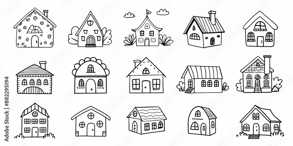 Charming house collection with whimsical architectural designs Charming house collection with whimsical architectural designs