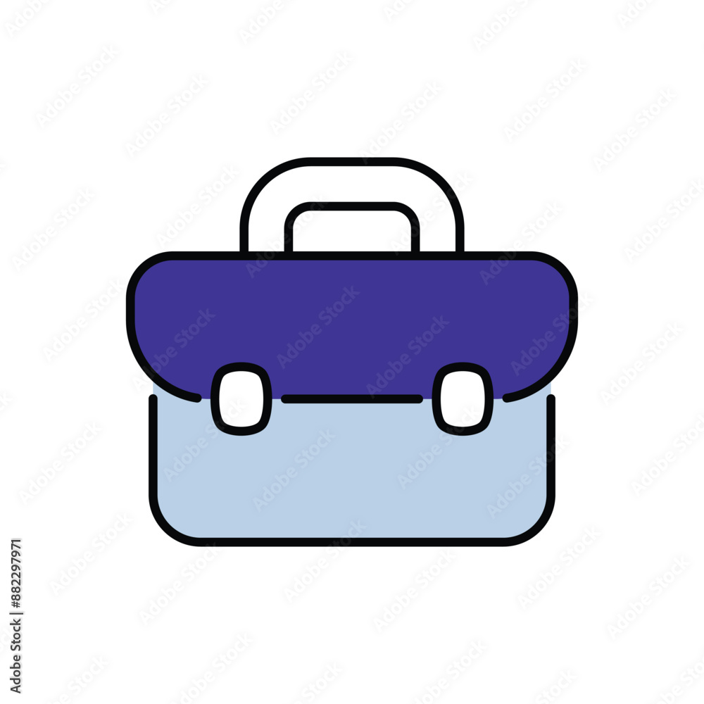 Briefcase icon design with white background stock illustration Briefcase icon design with white background stock illustration