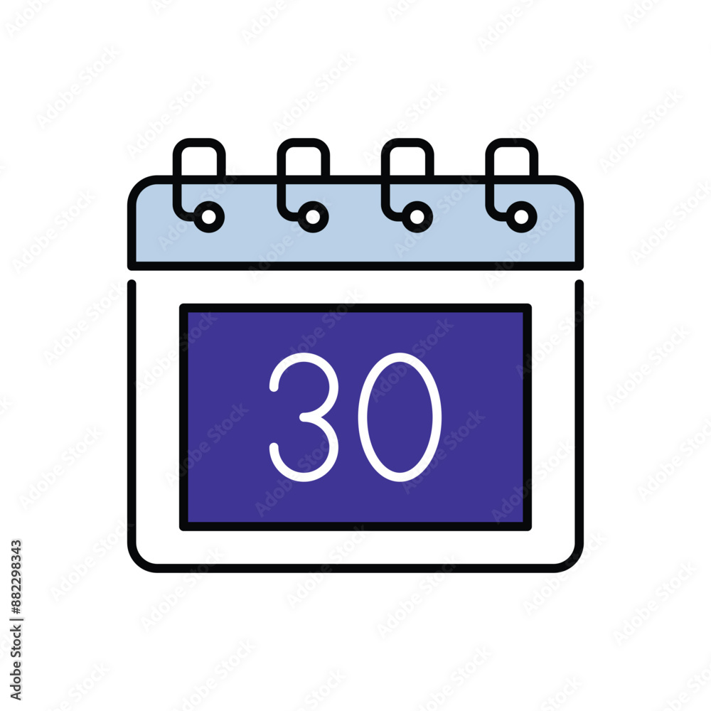 Calendar icon design with white background stock illustration Calendar icon design with white background stock illustration