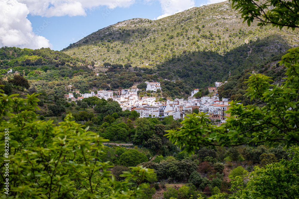Wonderfull landscape of Genal valley in Sierra de las Nieves National Park, Andalusia, southern Spain Wonderfull landscape of Genal valley in Sierra de las Nieves National Park, Andalusia, southern Spain