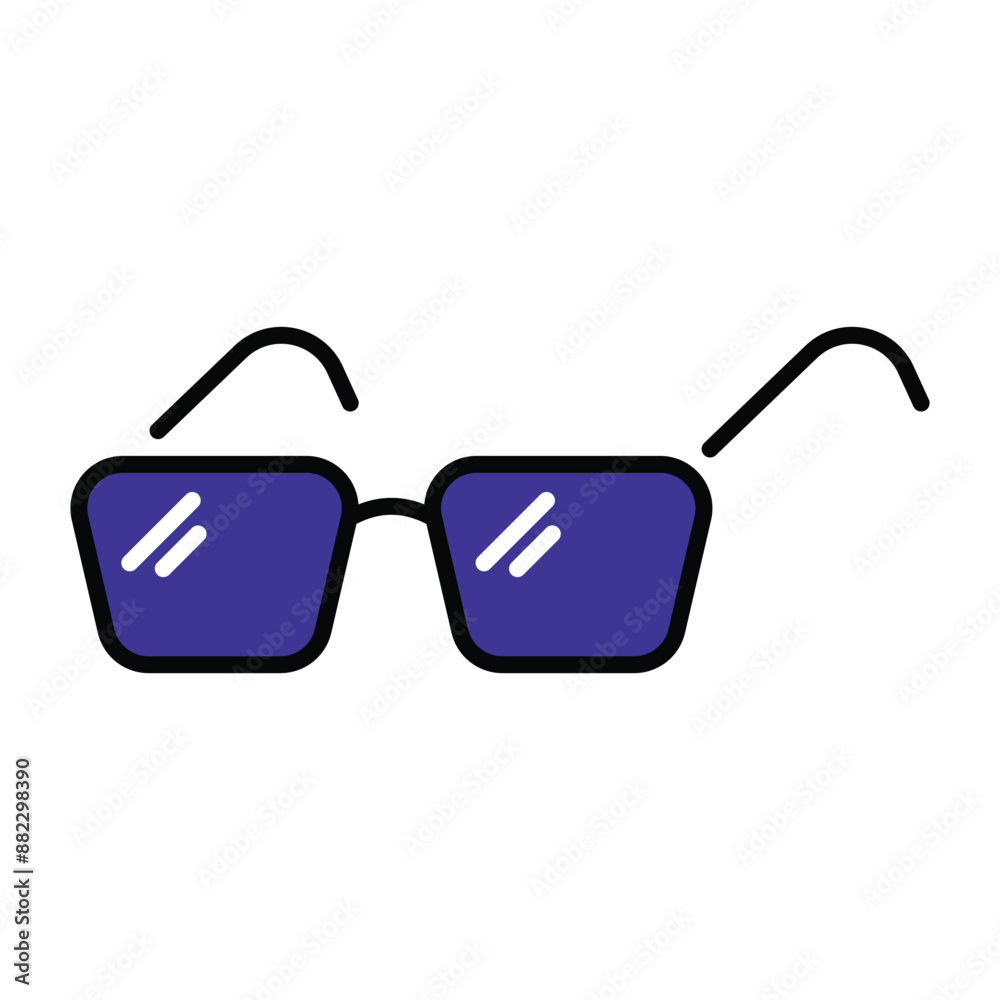 Eyeglasses icon design with white background stock illustration Eyeglasses icon design with white background stock illustration