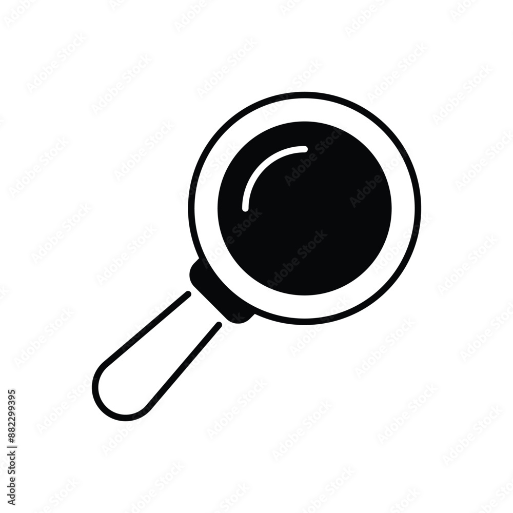magnifier icon design with white background stock illustration magnifier icon design with white background stock illustration