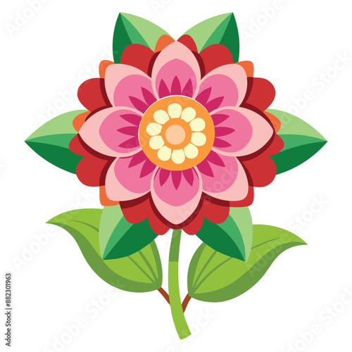 Flower vector illustration decorative natural design elements