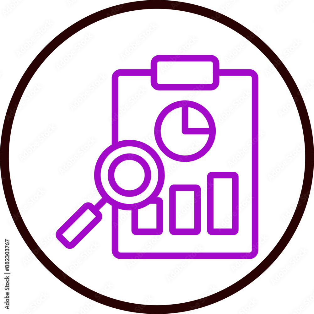 Evaluation Vector Line Purple Circle Black