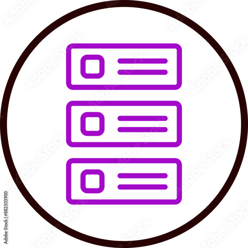 Backlog Vector Line Purple Circle Black