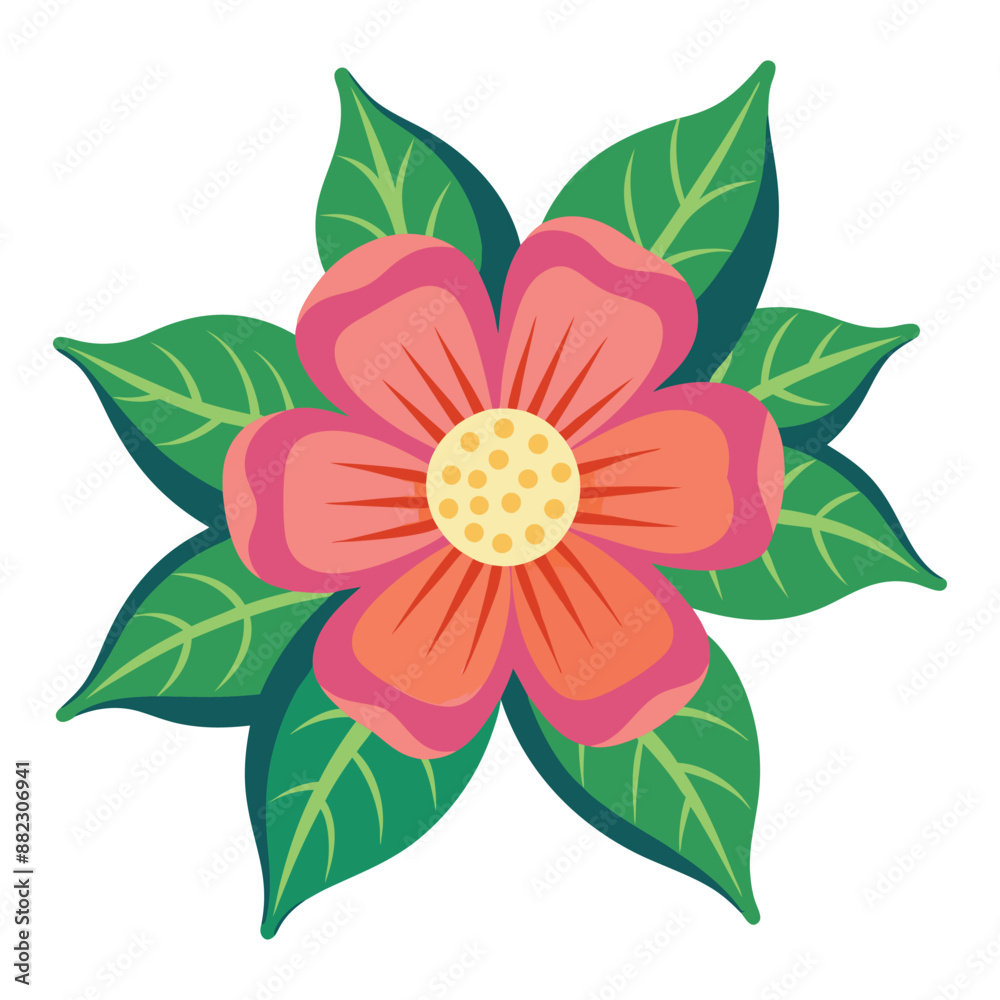 Flower vector illustration decorative natural design elements Flower vector illustration decorative natural design elements