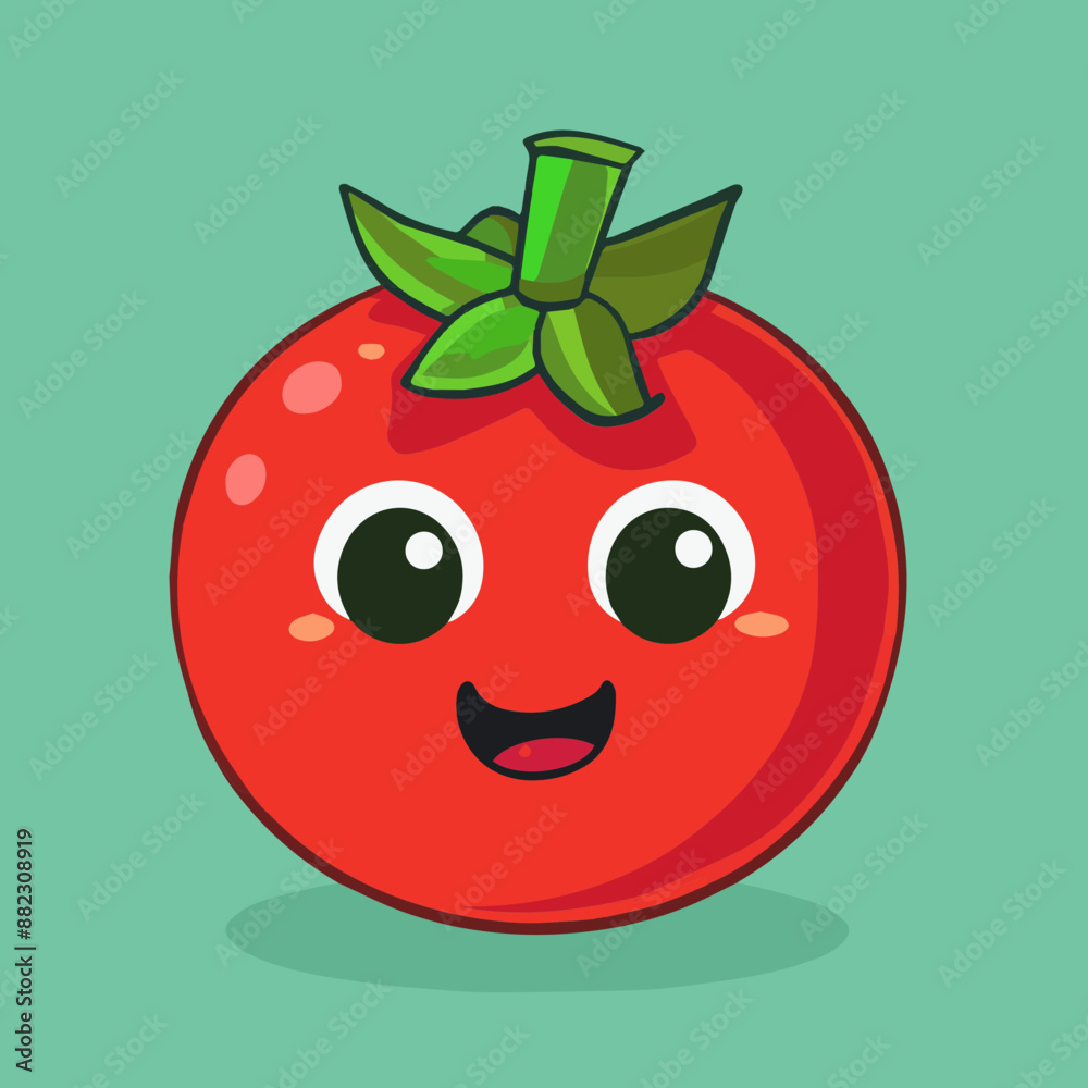 Cute Cartoon Tomato Food Character Cute Cartoon Tomato Food Character