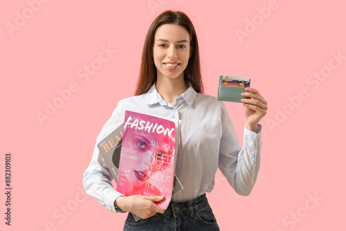 Young woman with credit car...