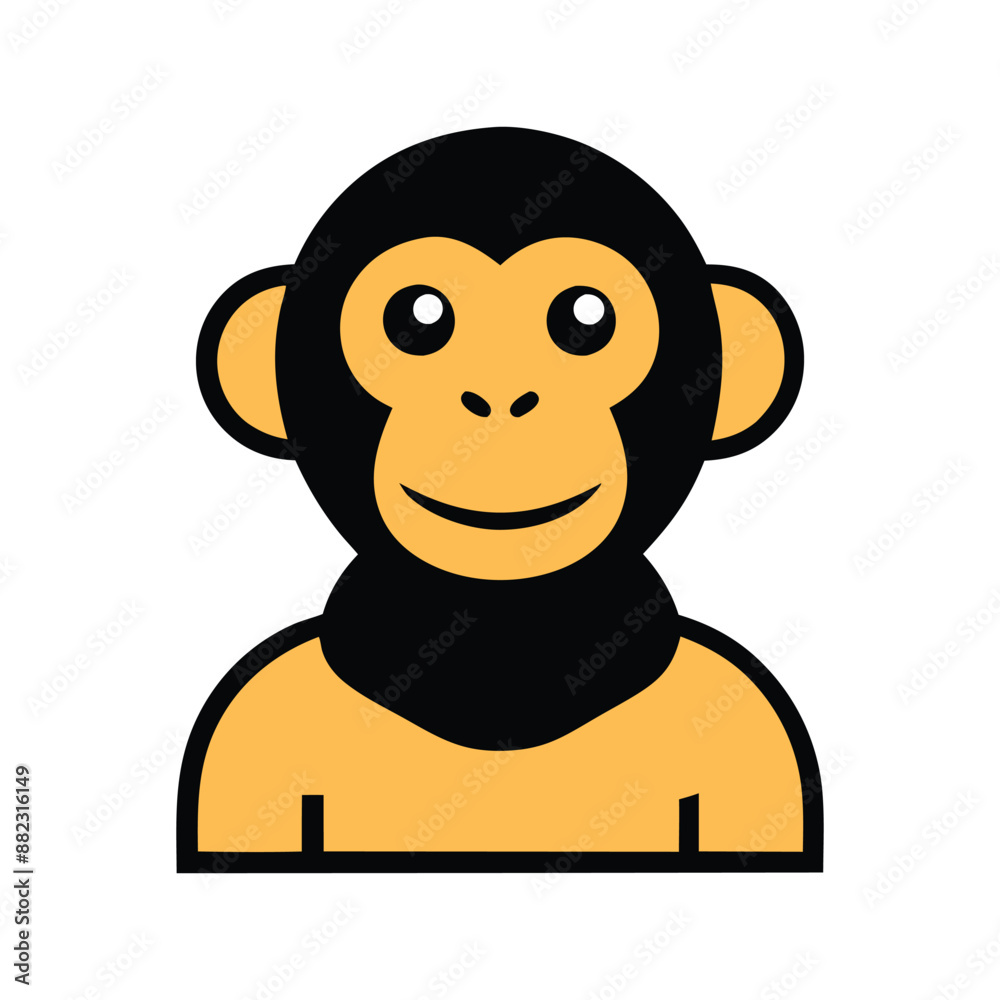 cute monkey icon vector illustration cute monkey icon vector illustration