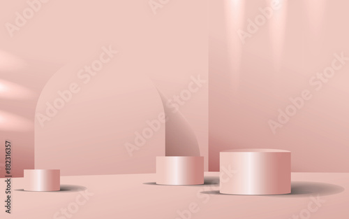 Premium 3d background products display podium