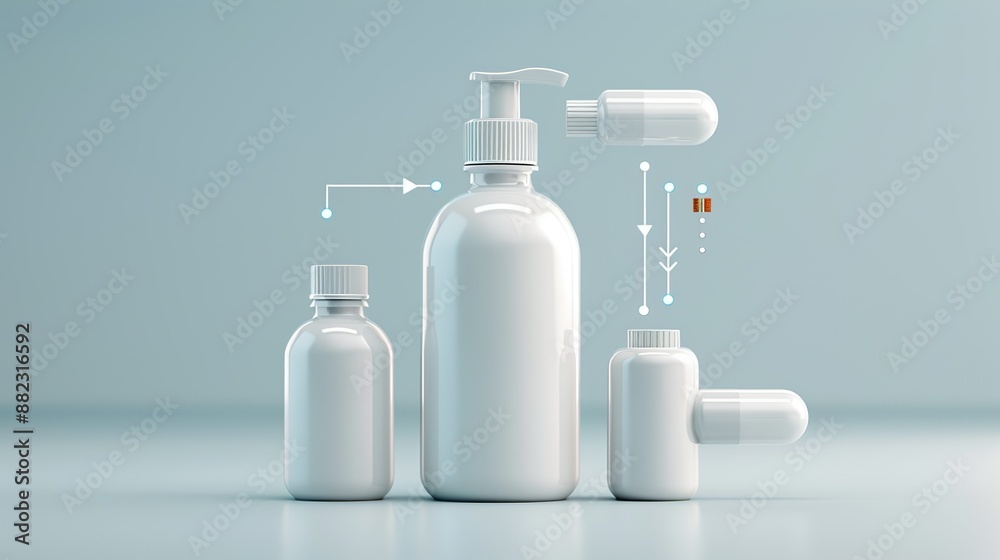 Diagram explaining the lifecycle analysis of products, from raw materials extraction to disposal, to reduce carbon footprint. Illustration, Image, , Minimalism, Diagram explaining the lifecycle analysis of products, from raw materials extraction to disposal, to reduce carbon footprint. Illustration, Image, , Minimalism,