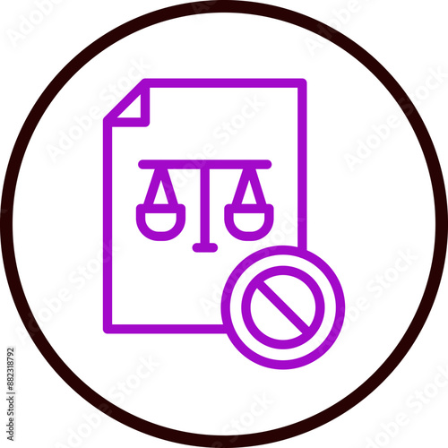 Unfair Vector Line Purple Circle Black