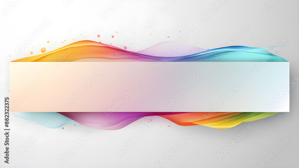 Obraz premium Artifical Intelligence generated Abstract abstract banner design template elements. Modern Brochure Design .