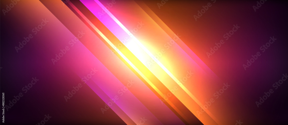 Neon glowing circle rays, light round lines in the dark, planet style neon wave lines. Energetic electric concept design for wallpaper, banner, background Neon glowing circle rays, light round lines in the dark, planet style neon wave lines. Energetic electric concept design for wallpaper, banner, background