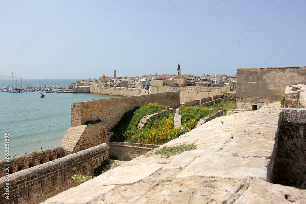 Akko Israel 05/26/1924. An ancient port city on the shores of the Mediterranean Sea in northern Israel.