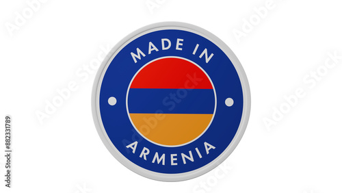Made in Armenia . Circle country flag product label round pinback button banner simple. Transparent backgound. 3d rendered with alpha channel. Round shape. Free Download Made in Armenia . Circle country flag product label round pinback button banner simple. Transparent backgound. 3d rendered with alpha channel. Round shape. - GFXLoad
