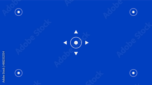Fotografie Blue screen with VFX motion tracking markers
