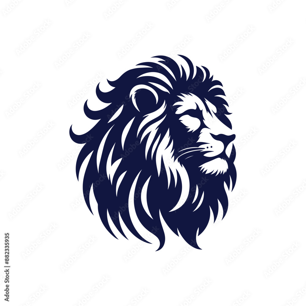 Vector Lion silhouette design illustration template Vector Lion silhouette design illustration template