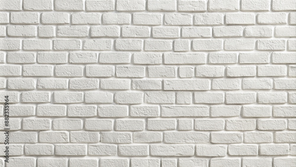 Clean white brick wall texture with subtle mortar lines and soft shadows, perfect for use as a neutral background or repeating pattern design element. Clean white brick wall texture with subtle mortar lines and soft shadows, perfect for use as a neutral background or repeating pattern design element.