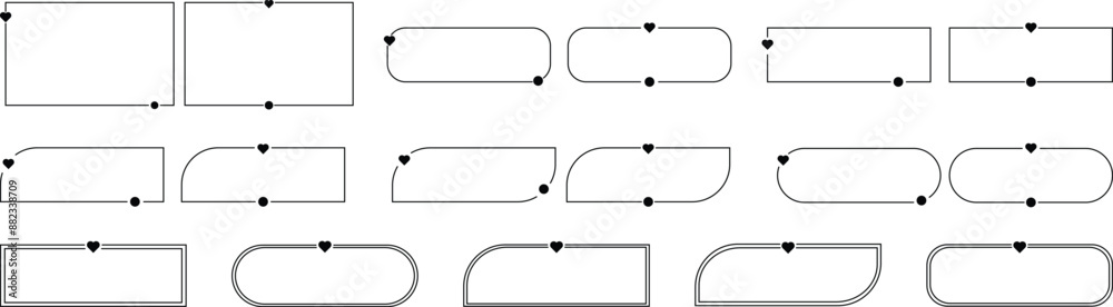 Modern aesthetic minimalist linear arch with different geometric shapes. Trendy line elements set, Ornament frames and borders with twinkle stars and flower Modern aesthetic minimalist linear arch with different geometric shapes. Trendy line elements set, Ornament frames and borders with twinkle stars and flower